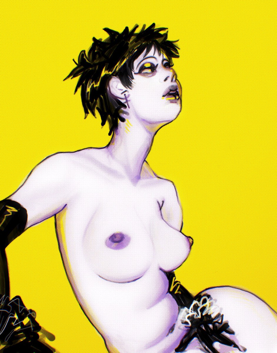 gothsquidink's tweet photo. @_Sasha_Khmel_ ⚜️🖤 thanks for this! i love to draw elegant poses, girls with short hair, and guys with long hair lol https://t.co/8gEJTuL11h