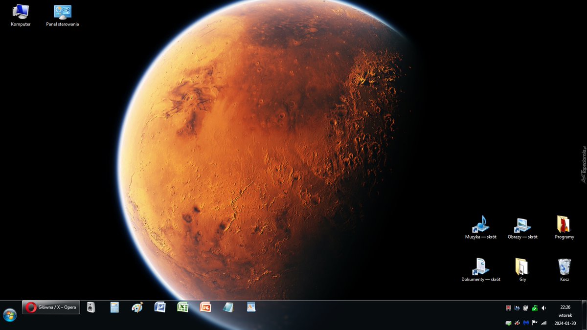 kociu91's tweet image. Jedna z moich ulubionych tapet na pulpit na moim starym laptopie :)
#pokapulpit #Windows7 #Mars #Planets #NASA