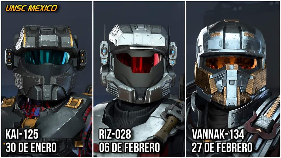Abram6600's tweet photo. #HaloInfinite

Los cascos del Equipo Plata de la serie de Halo se desbloquearán al cumplir todos los desafíos semanales

Los visores del equipo serán completamente gratis al iniciar sesión durantes esas mismas semanas. https://t.co/B6G5R2uZkk