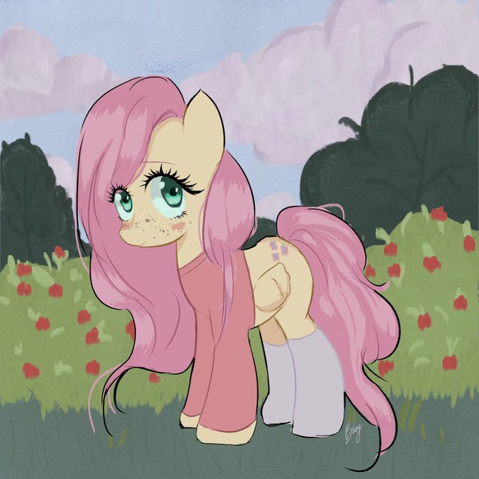 Owo hice un dibujo de mi Main flutershy https://t.co/xdJwztoGdZ