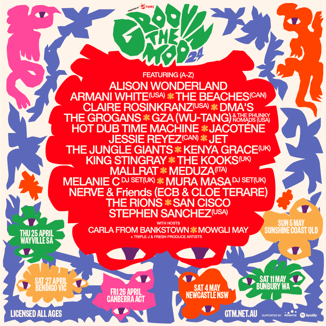 Groovin The Moo have just announced their 2024 Lineup 🎉🎉⁠