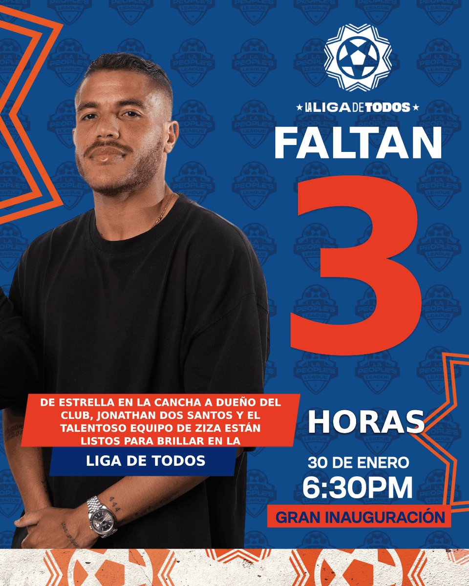 ¡ESTAMOS A 3 HORAS!

Para vivir la emoción de #LaPeoplesLeague

🗓️ HOY 30 de enero.
⏰ 6:30 PM
📱Disfruta la transmisión EN VIVO en nuestro Facebook, YouTube, Tik Tok y lapeoplesleague.com
