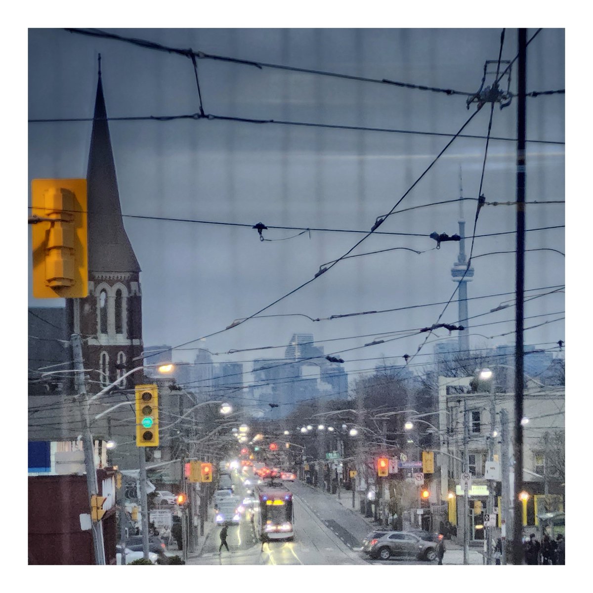 Dirty Rearview. #TTC #Toronto #DundasStreetWest #DundasStreetcar #CNtower #TransitPhotography #Photography