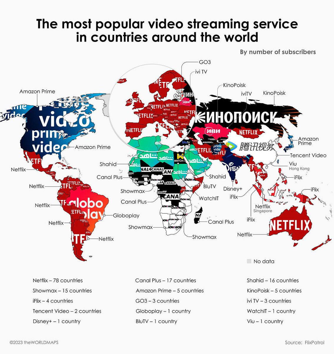 🌍 Most Popular Streaming Service by Country 📺

#StreamingWars #EntertainmentTrends 🍿📈
