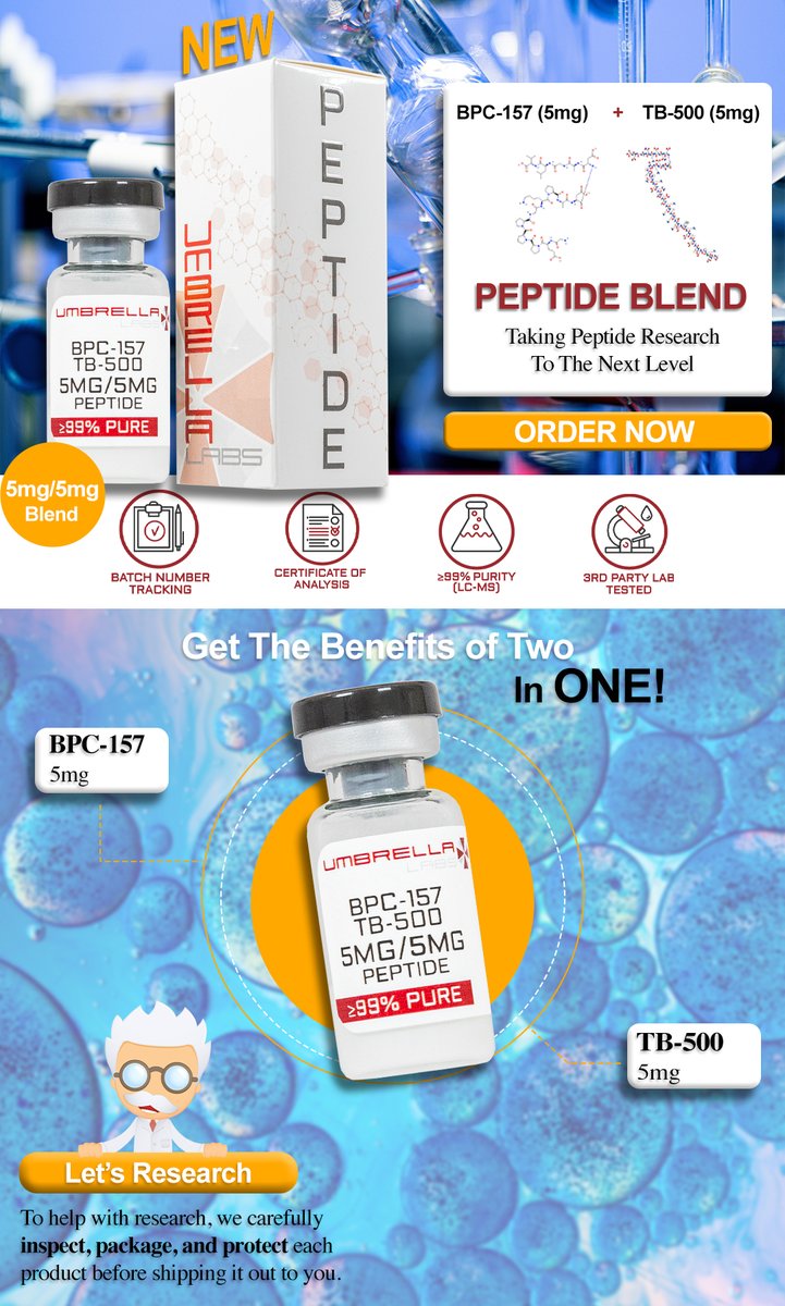 umbrella labs bpc 157 BPC-157 5mg Vial | Research Peptide main image 0