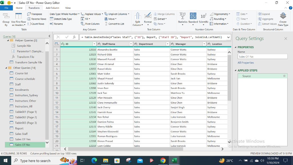 aadesolaa's tweet photo. Day 21 of #25daysofexcel
Till the end of this challenge, Iโll be looking into excel power tools. I started with Power Query today and revisited how to get and transform data from excel/database/folder/pdf. Also appended and merged queries in the power query editor. https://t.co/6btQMtOcNT