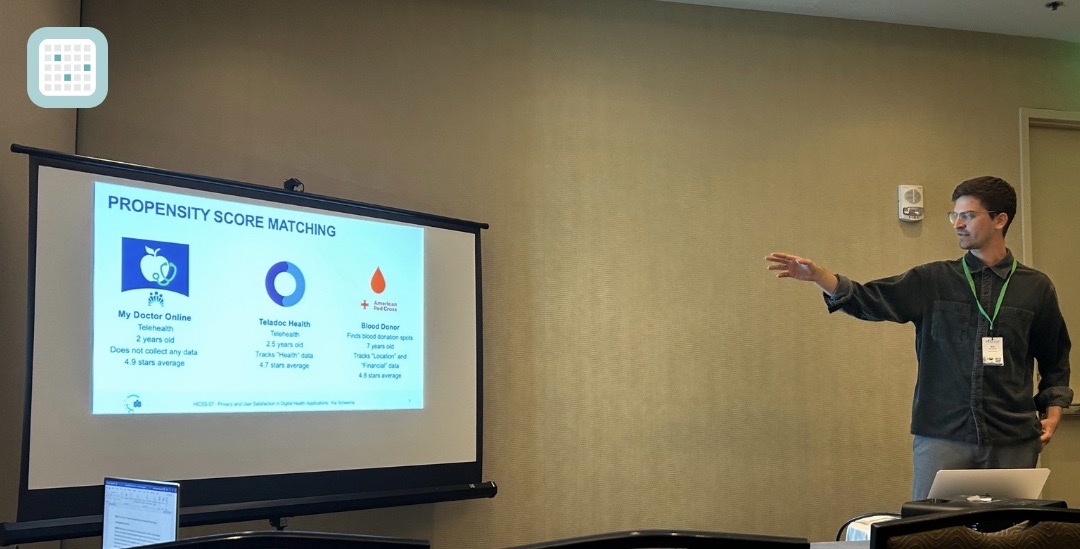 RGStieglitz's tweet photo. Aloha from HICSS 57! 🏝️ 

Kai kicked off the year presenting his paper "Privacy and User Satisfaction in Digital Health Applications" at #HICSS57 conference 📄 

There he also met #PREVENT project partners from Bamberg 🤝 

🔗 https://t.co/Uc68CiVPXc

#DigitalHealth #IS https://t.co/Jz7lDoX3PR