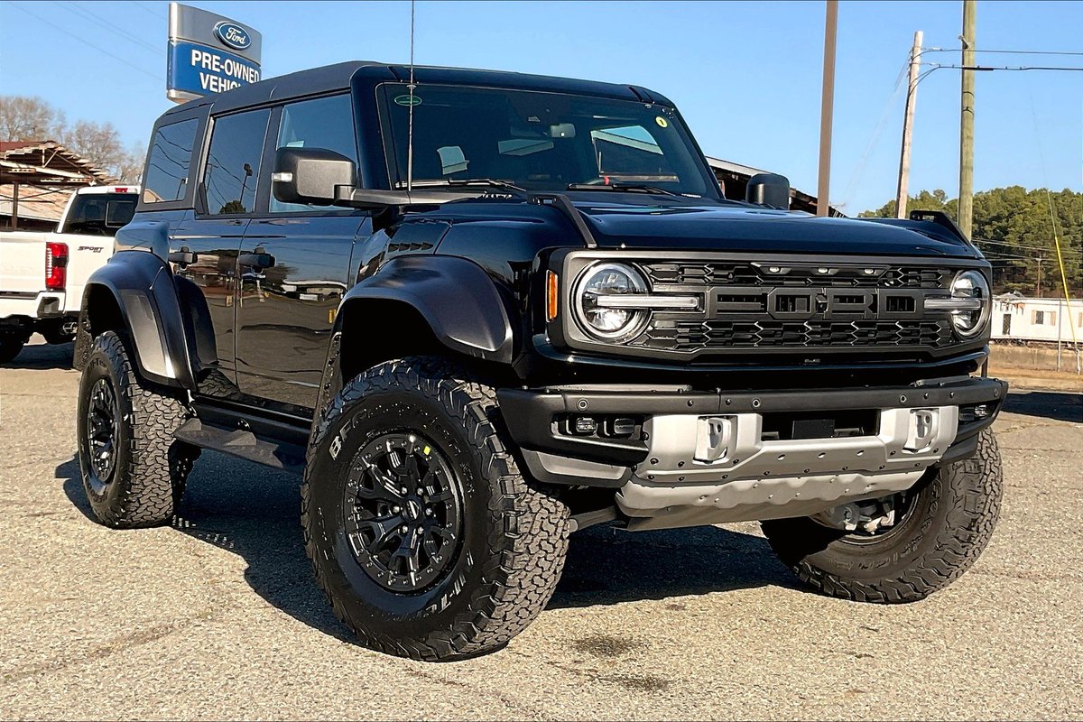 HebertsFord's tweet photo. 😱🦖 We must be in Jurassic Park... There's a Raptor on the loose! This 2023 Ford Bronco Raptor is at the top of the food chain when it comes to style, comfort, and performance. 🚙 Follow the link to see all of our new inventory: https://t.co/zJ03ajjLPm https://t.co/DuBOyYK6bY
