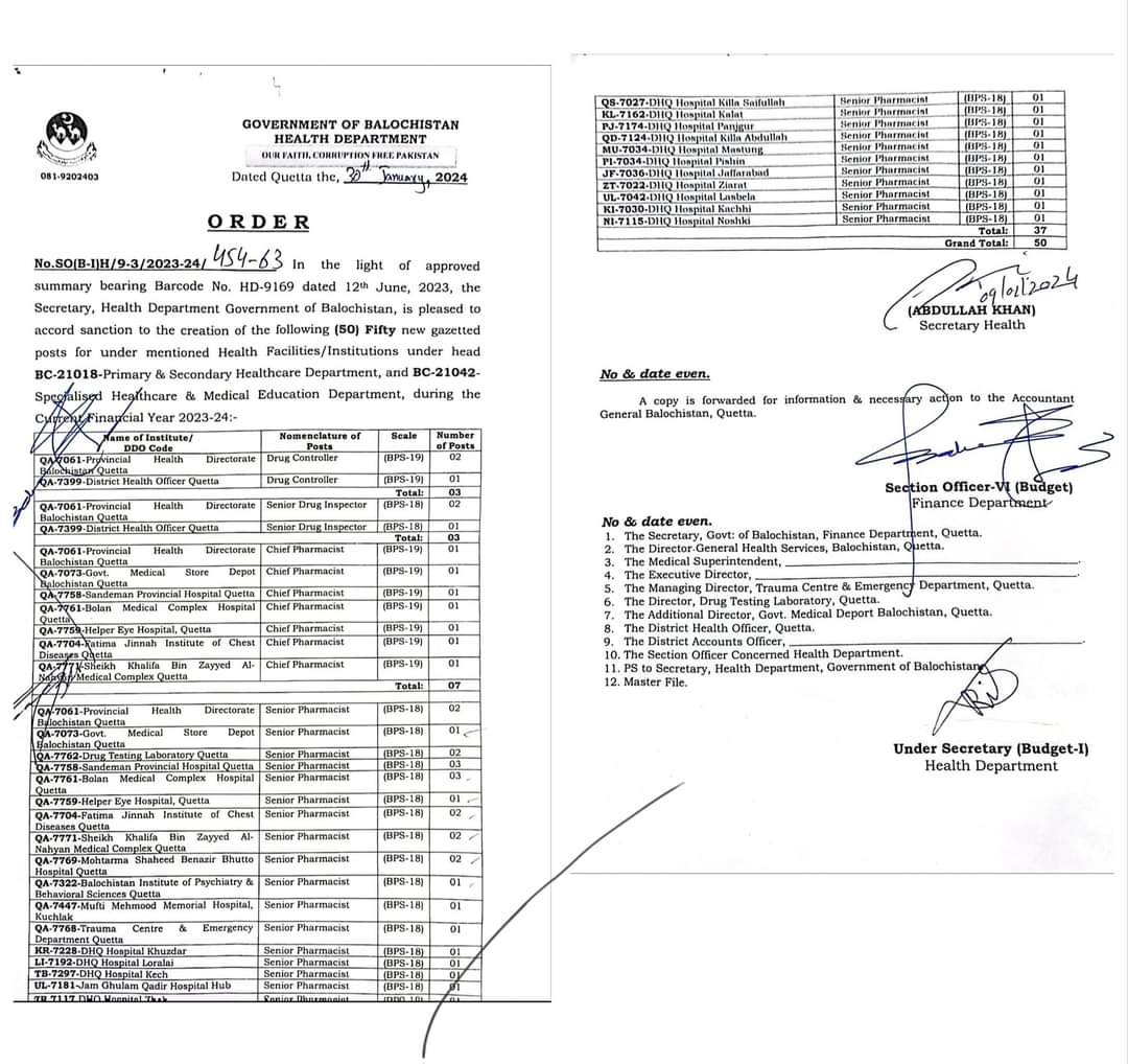 This is absolutely illegal and disgusting notification totally against the resolution approved by the provincial assembly &amp; verdict of Supreme court. No promotions accepted other than proper 4 tier service structure.
#Shameful 
<a href="/cs_balochistan/">Chief Secretary Balochistan</a> <a href="/CMOBalochistan/">Chief Minister's Office Balochistan</a>