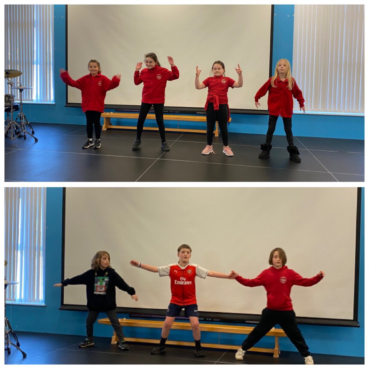 After learning African dance moves, #DosbarthMarlas put together sequences in their groups and performed in from of their classmates today! 💃 🕺 #YGTHAW #YGTEXP #YGTECC
