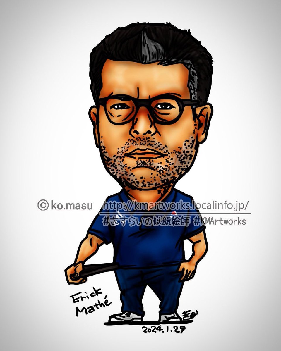 ko_masu's tweet photo. This is my #artwork .  #erickmathe #coach @ihf_info @EHFEURO @EHF_Activities @ffhandball #teamfrance @mhbofficiel #monpellierhandball #monpellier #ハンドボール #Handball #france #illustration #art #portrait #イラスト #design #デザイン #似顔絵 #kmartworks #さすらいの似顔絵師 https://t.co/2JVKxwY2WF