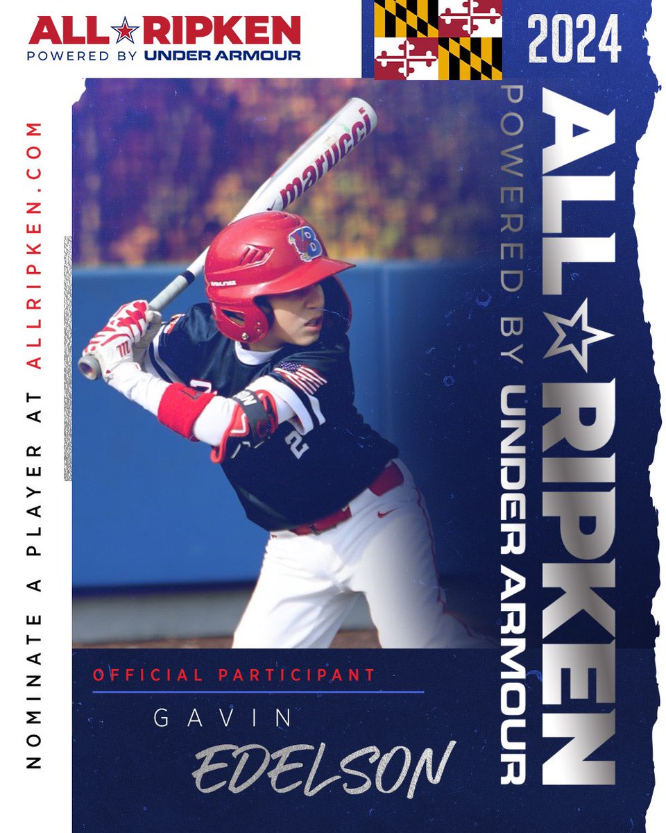 jason_edelson's tweet photo. Looking forward to playing consecutive years in the @allripken games powered by @UnderArmour.  It’s a huge honor to be selected once again! @RipkenBaseball @RipkenExpAB https://t.co/xv5Hfv6M1L