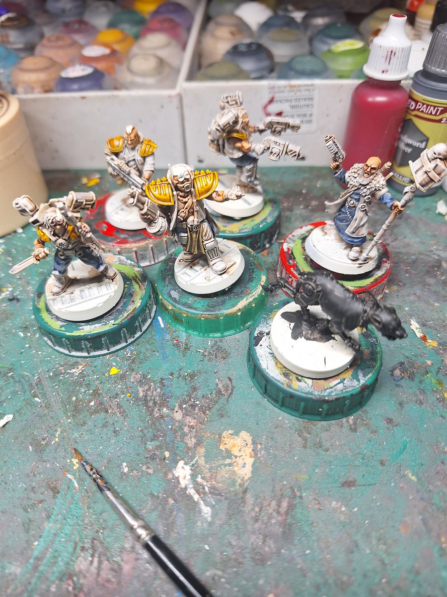 SJDKEY's tweet photo. #Hobbystreak Day 1132 A little bit of Necromunda filler.#Necromunda #ashwastes #orlock #paintingwarhammer #paintingcitadel #warhammer #warhammer40k #firstlegion #darkangels https://t.co/Vh3MaiVHNo