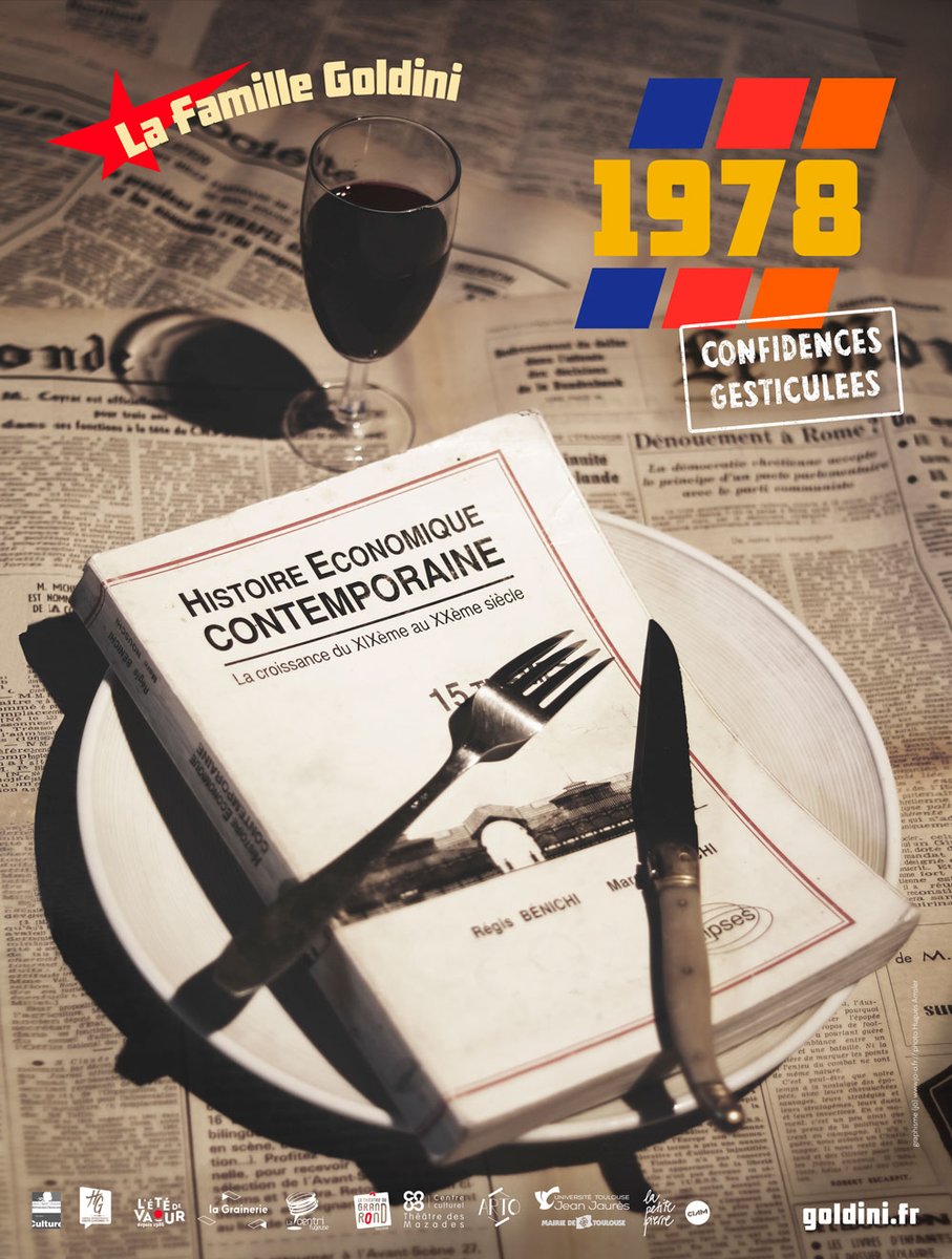lrgsansbitume's tweet photo. Samedi 10/02 : "1978" de La Famille Goldini à la salle des fêtes de Cuq Toulza, 18h.
Attention, coup de cœur ! A ne pas manquer.

Conférence gesticulée, théâtre, humour, cirque, "1978" est un spectacle inclassable et captivant qui parle de crises humaines et politiques. https://t.co/0LBUXlL1cy