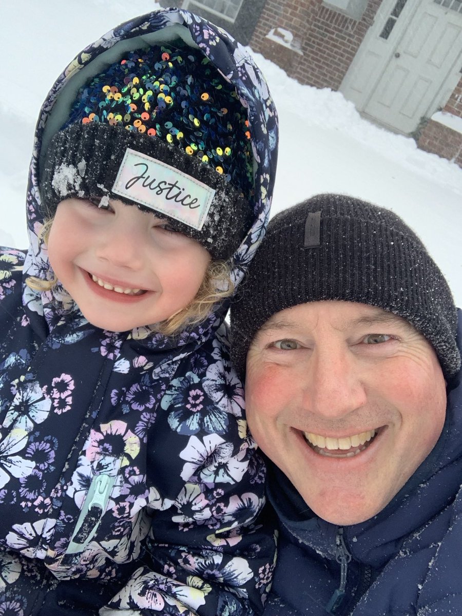 A little snow day fun with my youngest daughter yesterday. My little #bluenoserbeauty ⁦@burnsieoriginal⁩ ⁦@PizzaGirl902⁩ ❄️❄️❄️❄️
