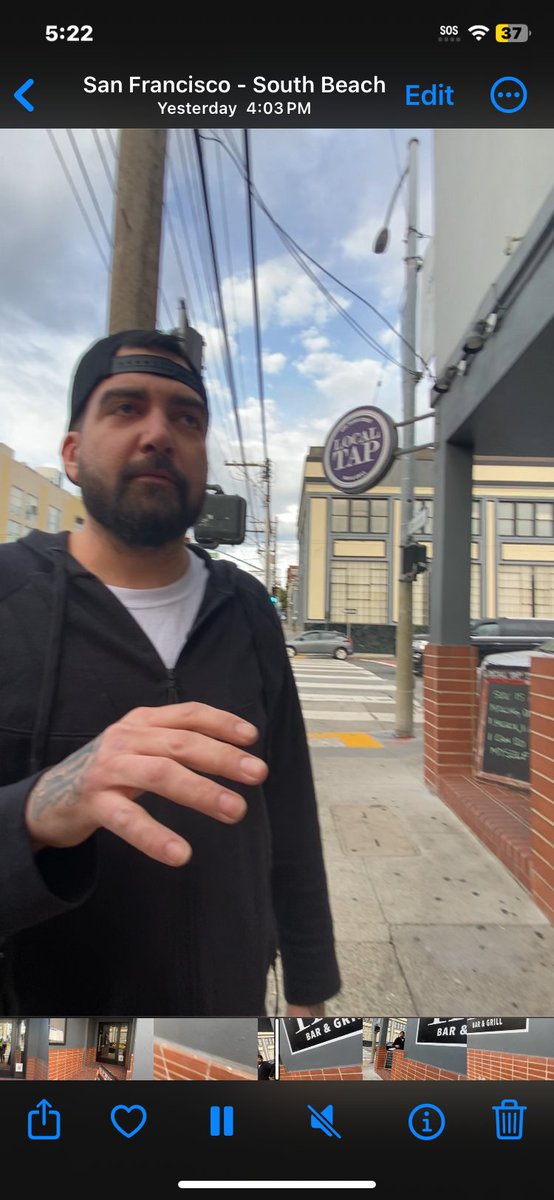 DesertThings's tweet photo. The owner of Local Tap bar at 3rd and Brennan lied  to the police trying to stop a legal protest on the sidewalk outside. He got in my face and threatened me. Their employee called me a homophobic slur and punched me.
#localtapsf
#fascism 
#SanFrancisco 
#localtap
#localtapbar https://t.co/WISfVAJP1Q