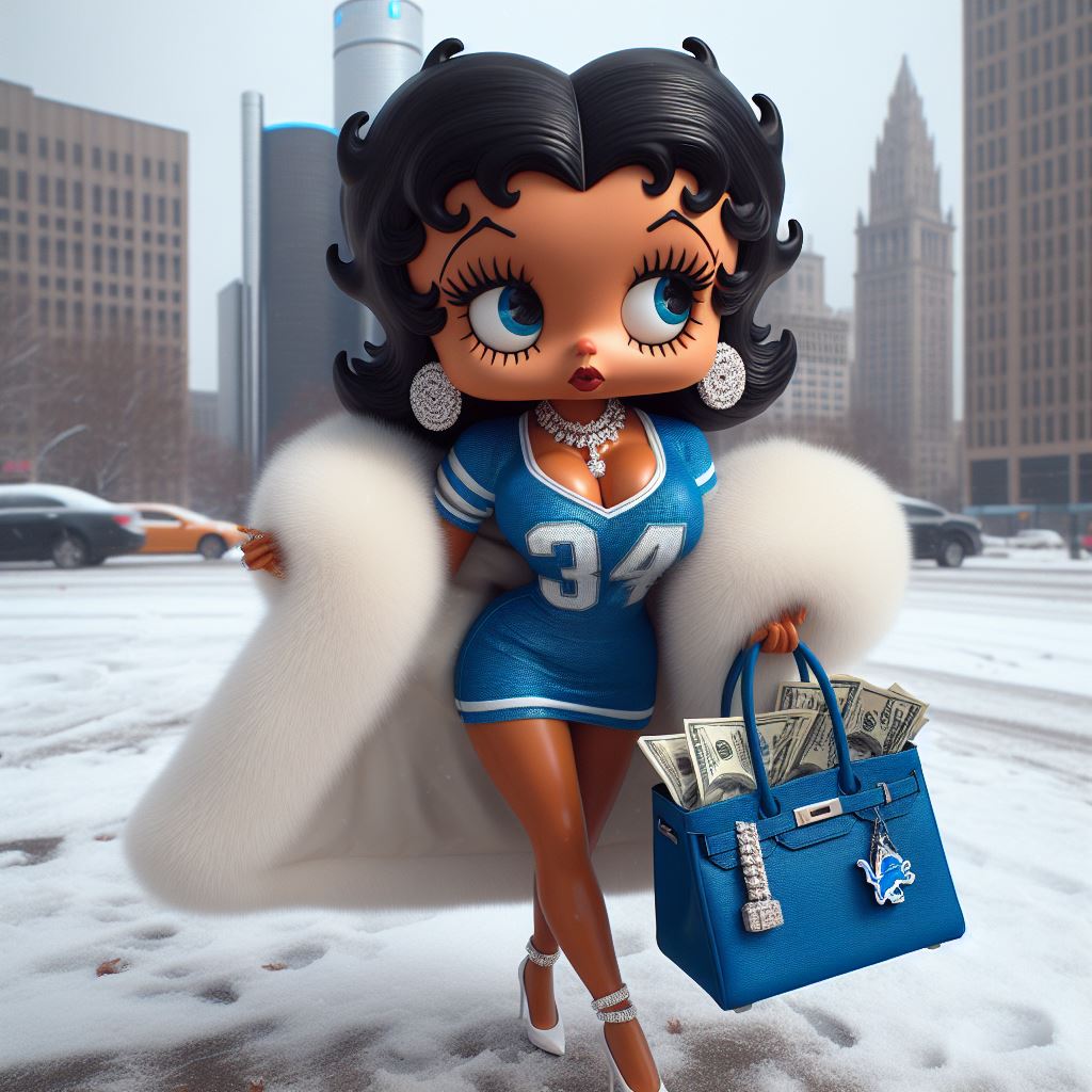 Win or Lose still making money moves....A Detroit Lions Fan til the end. Icy Blue Betty Boop 🩵🩵🩵🩵