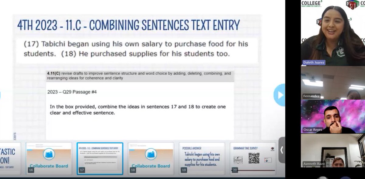 Stop. It's Grammar Time! ✏️📝 Blessed to represent Guerra Elem.💚🦅 Thank you Karla for the opportunity & shout out to the best tech team!! @dpingel and Valentin! 🙌🏽 I LOVE sharing my love for Writing! 💚 Nearpod & GoodNotes are my go-to apps for teaching! #PSJAProud