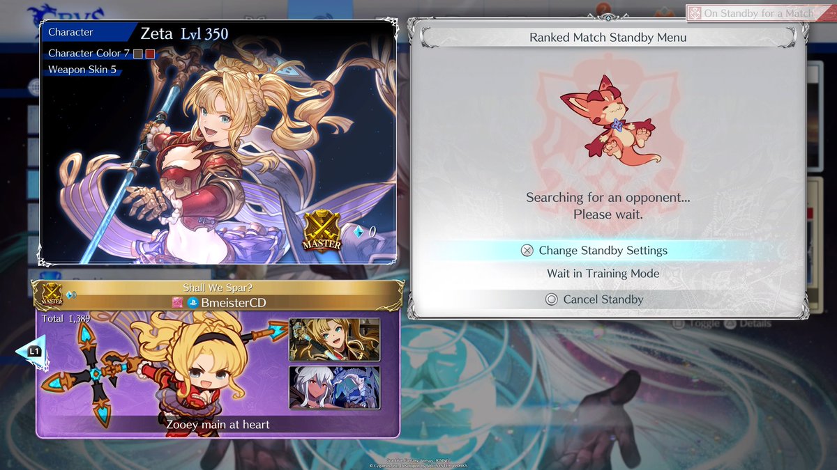 Decided to sit down and take the new main to master. I initially switched out of spite but she turned out to be a lot of fun, so I'm hoping I can play both her and Zooey next patch