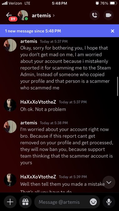 These Discord scammers just get stupider and lazier don&rsquo;t they? https://t.co/RkjsoSLMW7<a href="/tag/artwork"class="tags"><span>#artwork</span></a><a href="/tag/avatar"class="tags"><span>#avatar</span></a><a href="/tag/ai"class="tags"><span>#ai</span></a><a href="/tag/twitch"class="tags"><span>#twitch</span></a><a href="/tag/bot"class="tags"><span>#bot</span></a><a href="/tag/twitchstreamer"class="tags"><span>#twitchstreamer</span></a>