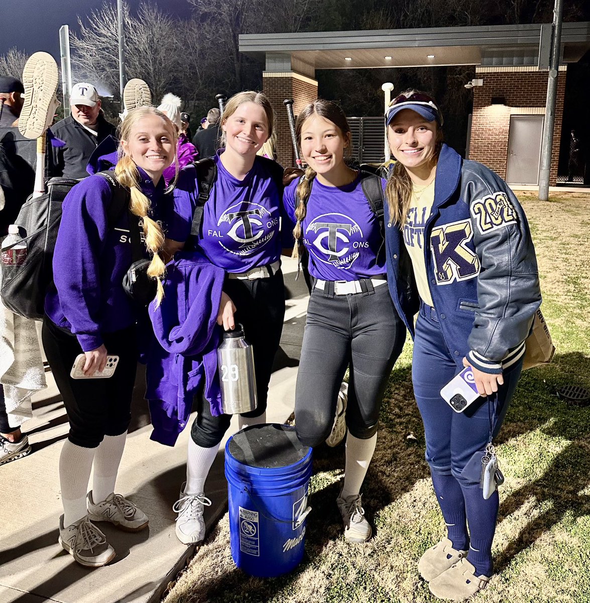 Doesn’t matter where you play high school softball, you’ll always be teammates 🥎💜🥎💜🥎 ⁦<a href="/IGDFW_Bryant/">18u Impact Gold Premier Bryant</a>⁩ ⁦<a href="/TimberCreekSB/">Timber Creek Softball</a>⁩ ⁦<a href="/Keller_Softball/">Keller HS Softball</a>⁩ ⁦<a href="/Palexander_2025/">Payton Alexander</a>⁩ ⁦<a href="/EggletonBrooke/">Brooke Eggleton</a>⁩ ⁦<a href="/Meganallen_4/">Megan Allen</a>⁩ ⁦<a href="/Katelyn_Peg/">Katelyn Pegram</a>⁩