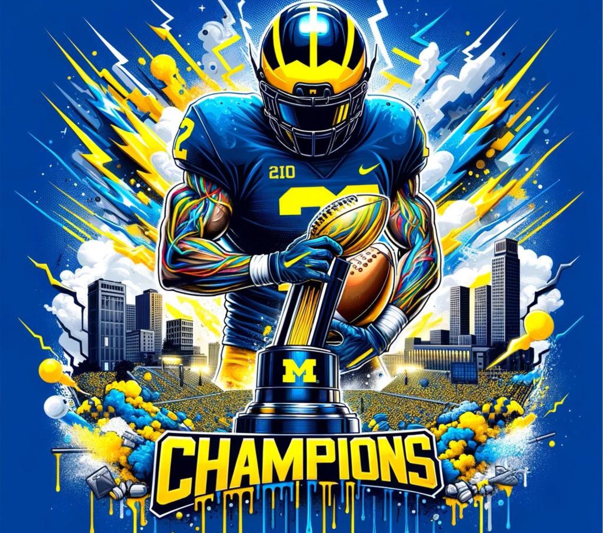 We Are The Champions 2024 Blue Wolverines Collection. From notebooks to bedspreads. Check out my collections and a few bite more awesome items. redbubble.com/i/notebook/WE-…