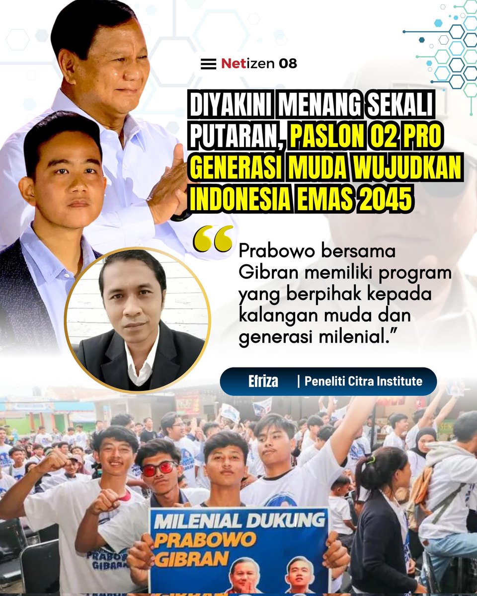 Kita sebagai #GenerasiEmas jgn salah pilih pemimpin