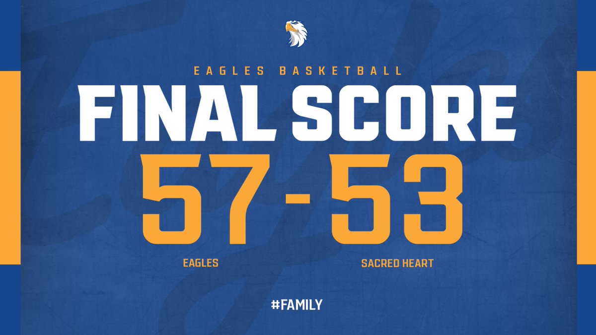 Final Eagles 57 Sacred Heart 53 Leading Scorer: Birman Jenkins- 28 Pts Ridgley Ragan- 20 Pts