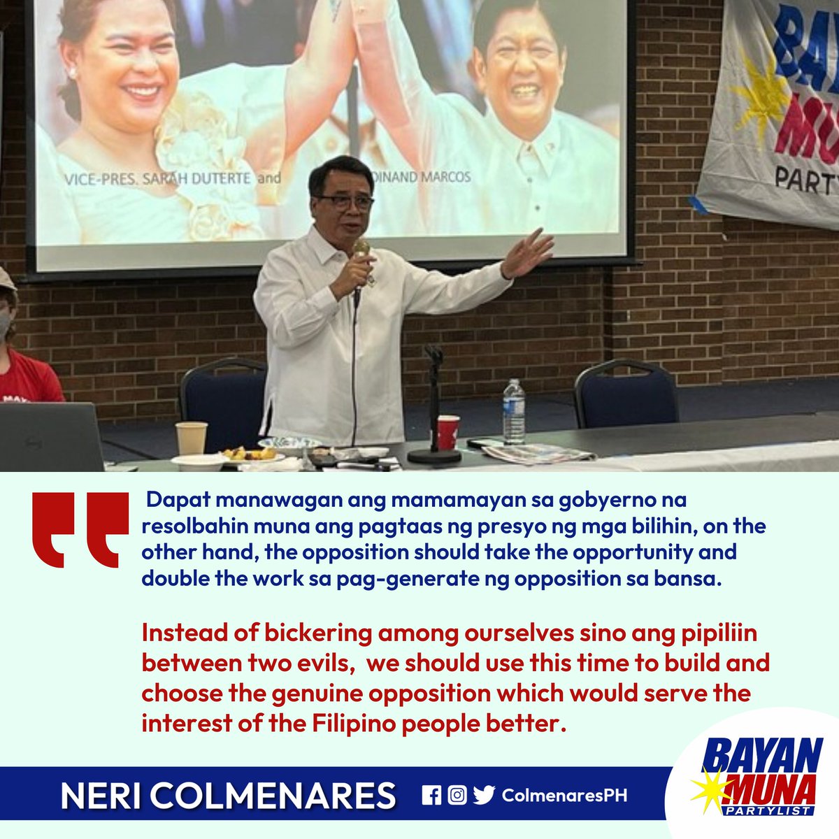 MANONOOD LANG BA TAYO O KIKILOS?
"Instead of bickering among ourselves sino ang pipiliin between two evils,  we should build &amp; choose the genuine opposition which would serve the interest of the Filipino people better." (1)
(Parts of my interview with <a href="/IanEsguerra/">Christian Esguerra</a> #FactsFirst)