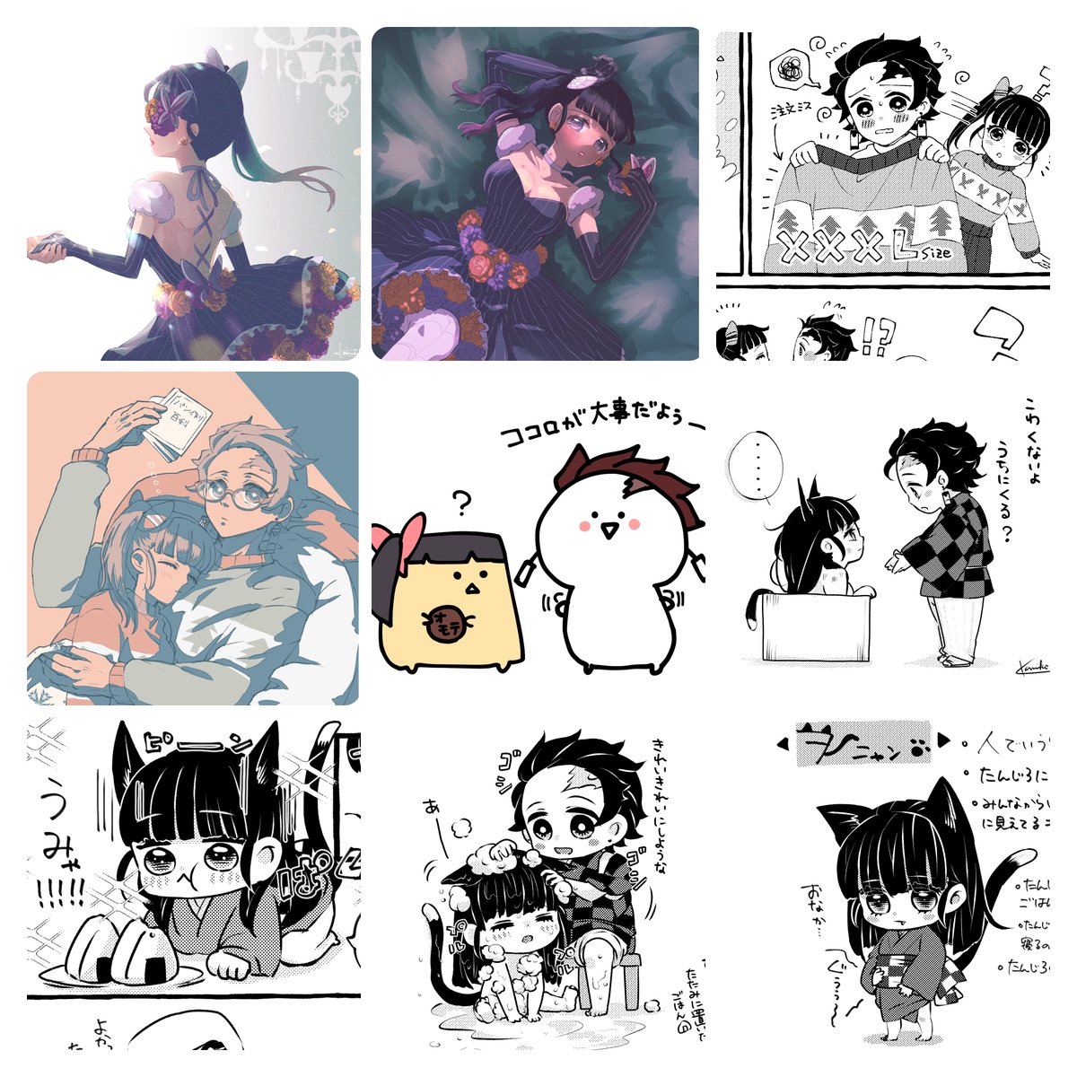 #今月描いた絵を晒そう 

オレンジ炭カナは以前のものだけどセット感にしてまとめた!
今月もたくさん描いた!見てくださってありがとうございましたー!! 