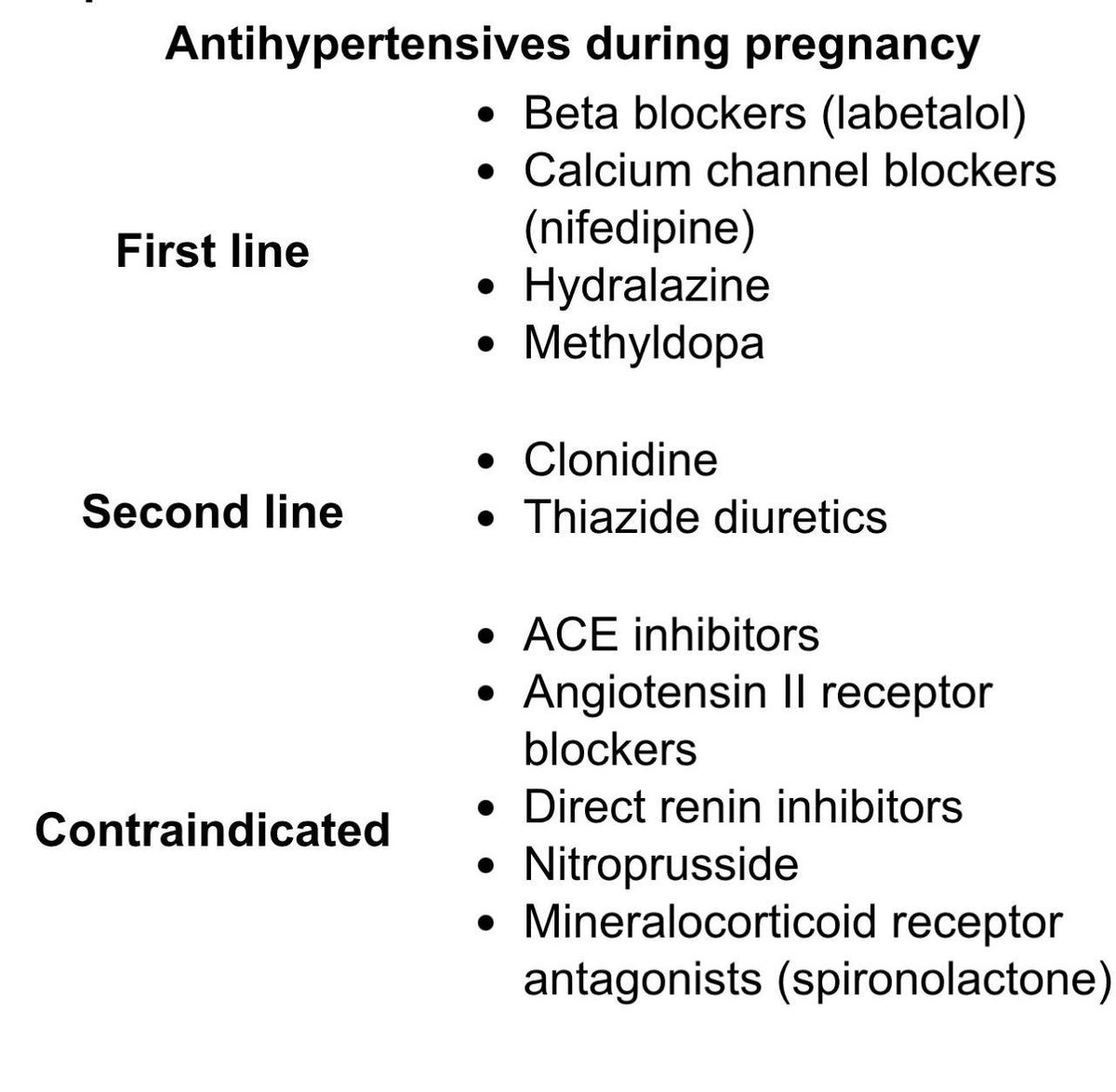 🔹Antihypertensives during pregnancy: