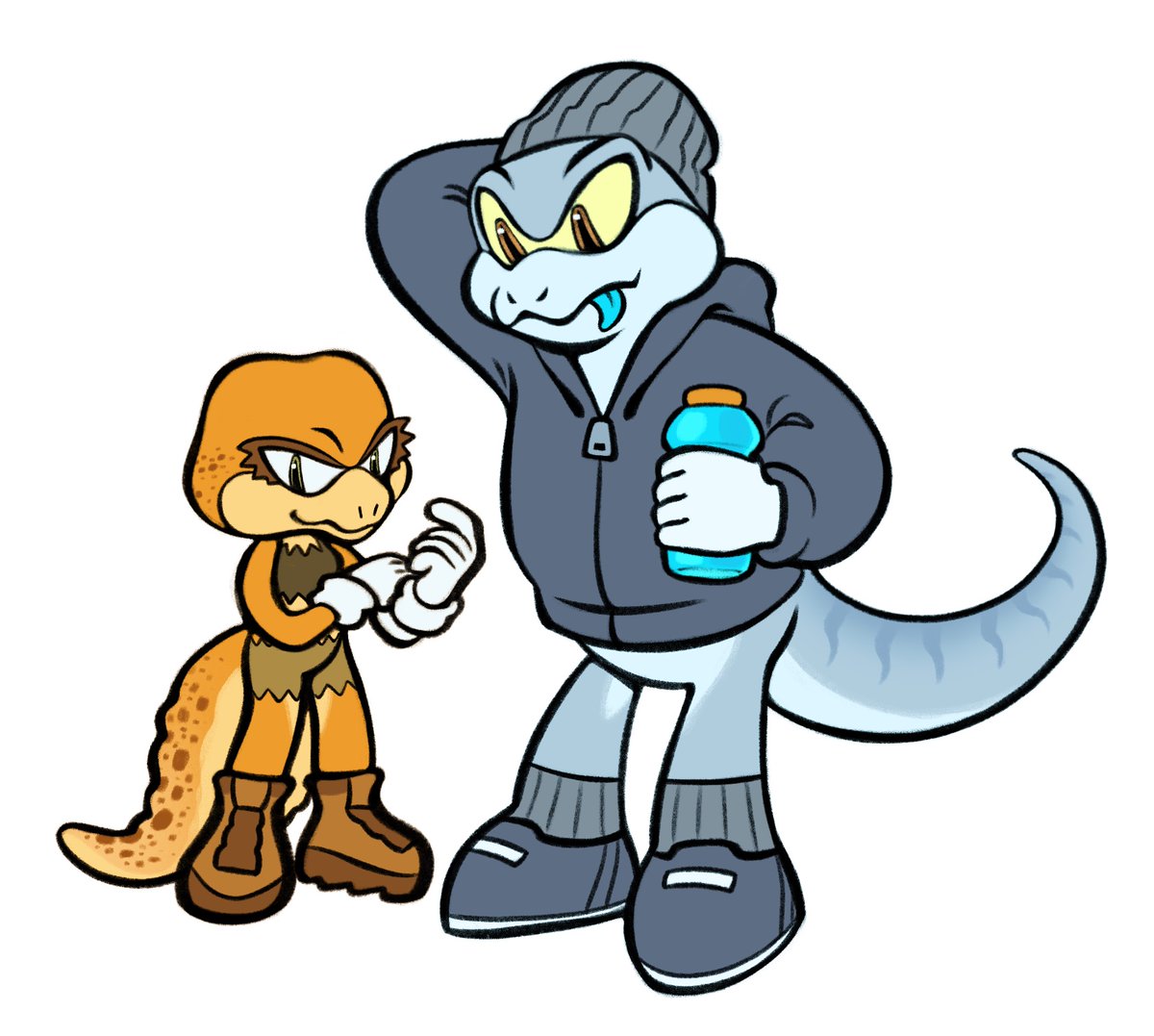 「Me and my partner as Sonic characters We」|🌜Sam Pointon (Comms Open!)のイラスト