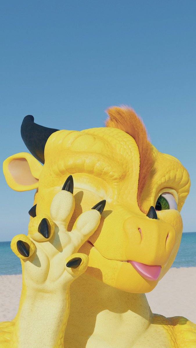 Zetzii_'s tweet photo. Sunny taking a selfie at the beach! #WingsofFire #wof #sunnywof https://t.co/oKd8vVfhVq