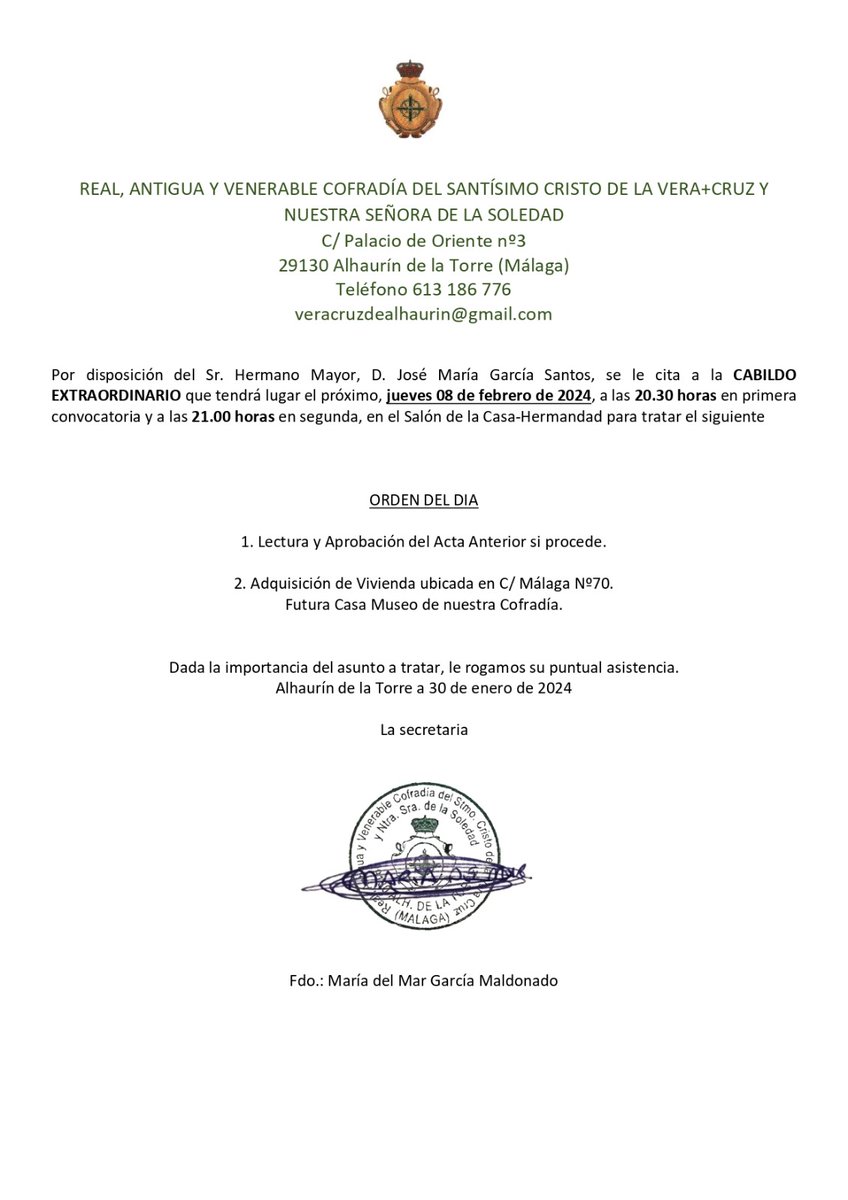 CABILDO EXTRAORDINARIO