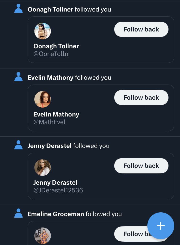 chxxba's tweet photo. Shoutout the algorithm and this sudden influx of bot followers https://t.co/VyZnVcElcy