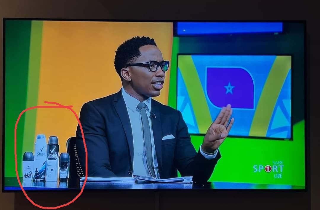 It is the most ridiculous type of advertising that I have ever seen 🙄🙆🙆
It is a failed attempt to blend advertising seamlessly into content. 
It is out of place, it is cheap and tacky! #SHIELD #SABCSport411  @SABC_Sport