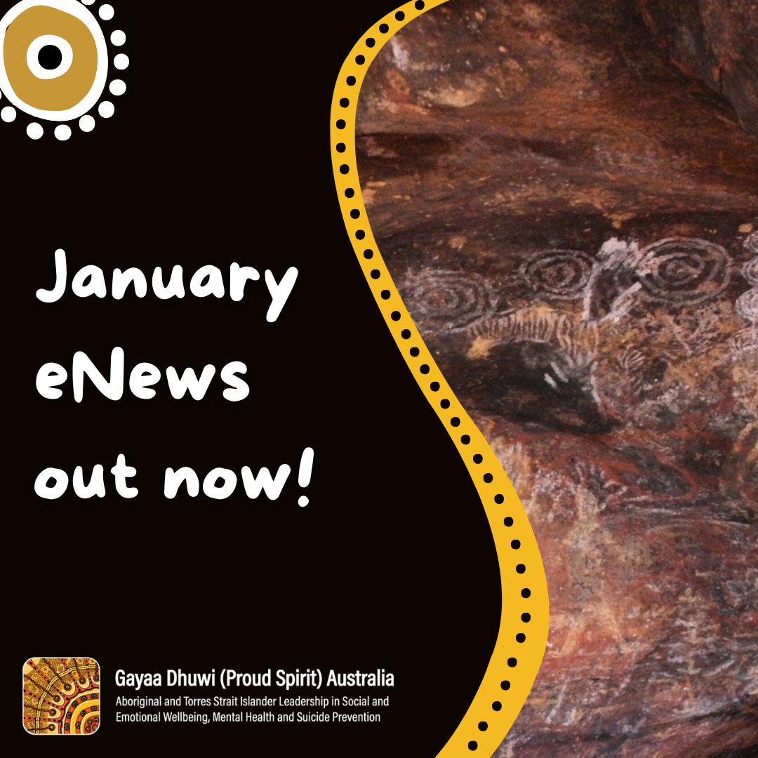 Did you get our eNews? In it, we look at the Gayaa Dhuwi (Proud Spirit) Declaration. In future editions, we’ll look at social and emotional wellbeing throughout the life stages. Catch up on the January eNews at rb.gy/viiiqv