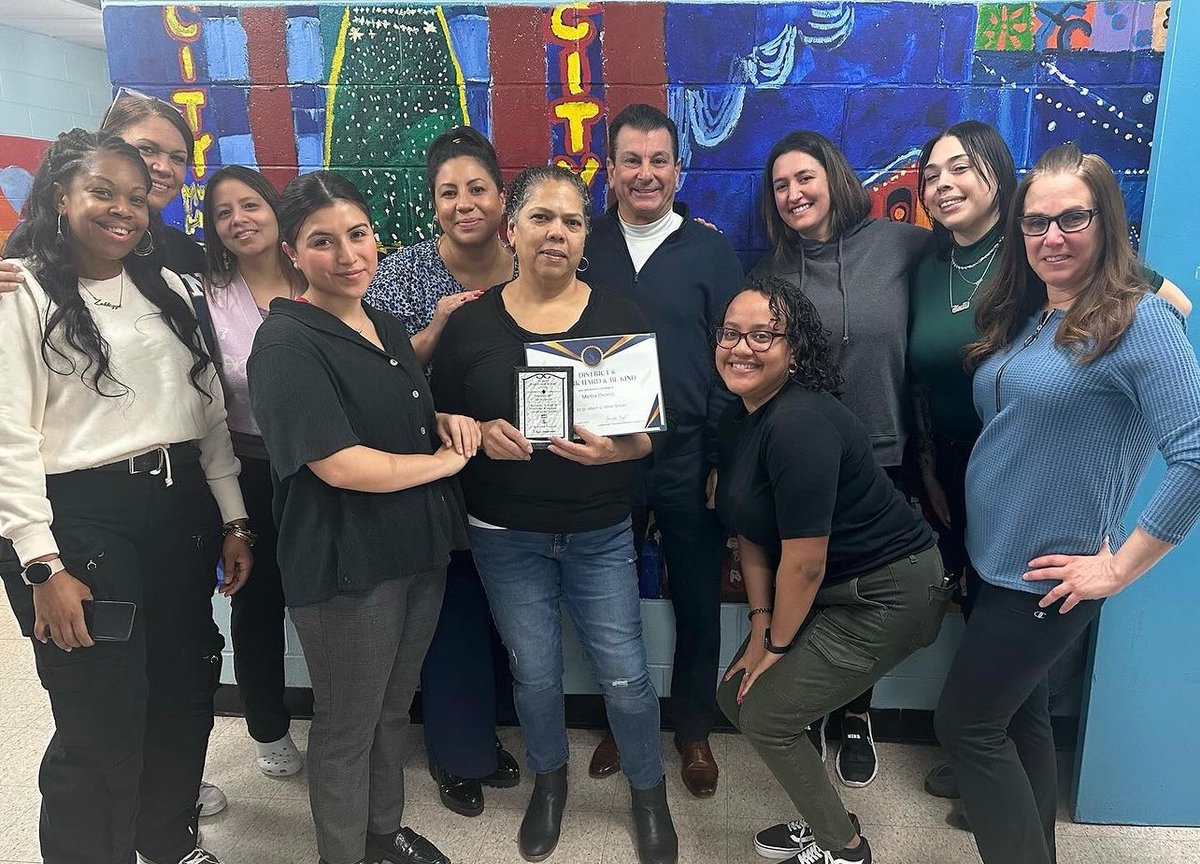 Today we had the opportunity to honor Ms. Osorio for her amazing job at P.S 93. She always goes above and beyond for all the teachers, staff, and students. You deserve this award of kindness for being the best. Thank you Ms. O.