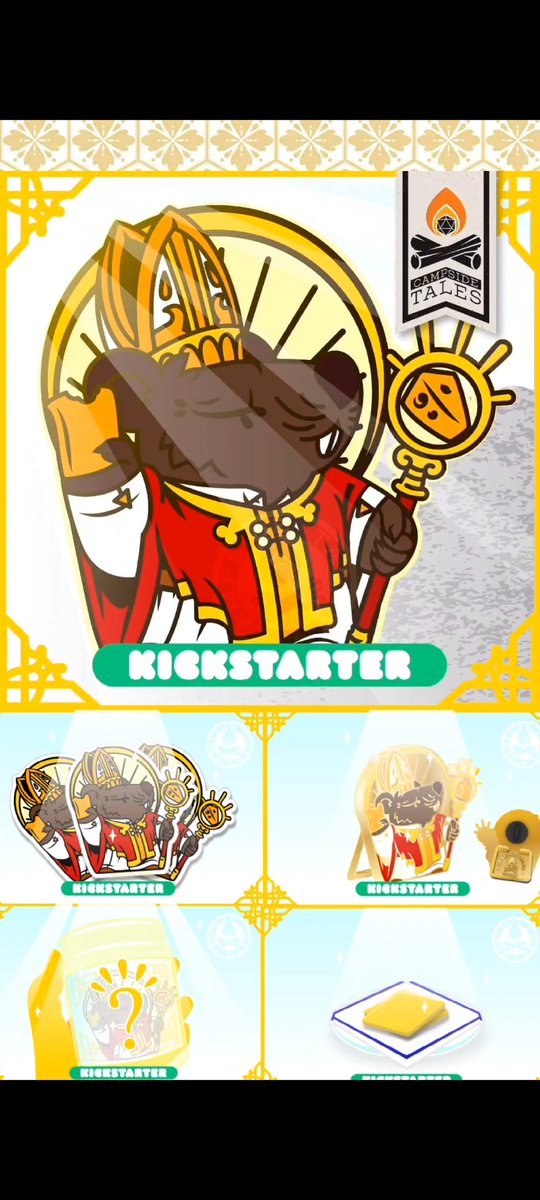 Almost funded! 9 more pin pledges and this lil guy is a reality 👍 kck.st/4b5Z0Db 

#enamelpin #rats #ratpope #cartoon