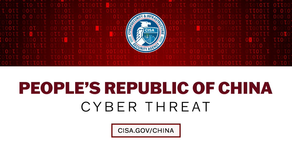 CISAJen's tweet image. Look forward to testifying tomorrow @committeeonccp on @CISAgov’s efforts to protect U.S. critical infrastructure from PRC cyber threats. 
📺Tune in:
selectcommitteeontheccp.house.gov/committee-acti…