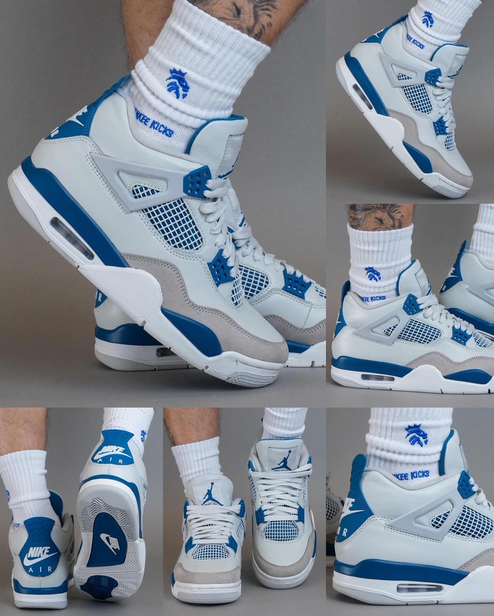 2024 #MilitaryBlue Air Jordan 4 OG on-feet! 🌊
Now expected to release on April 27th.