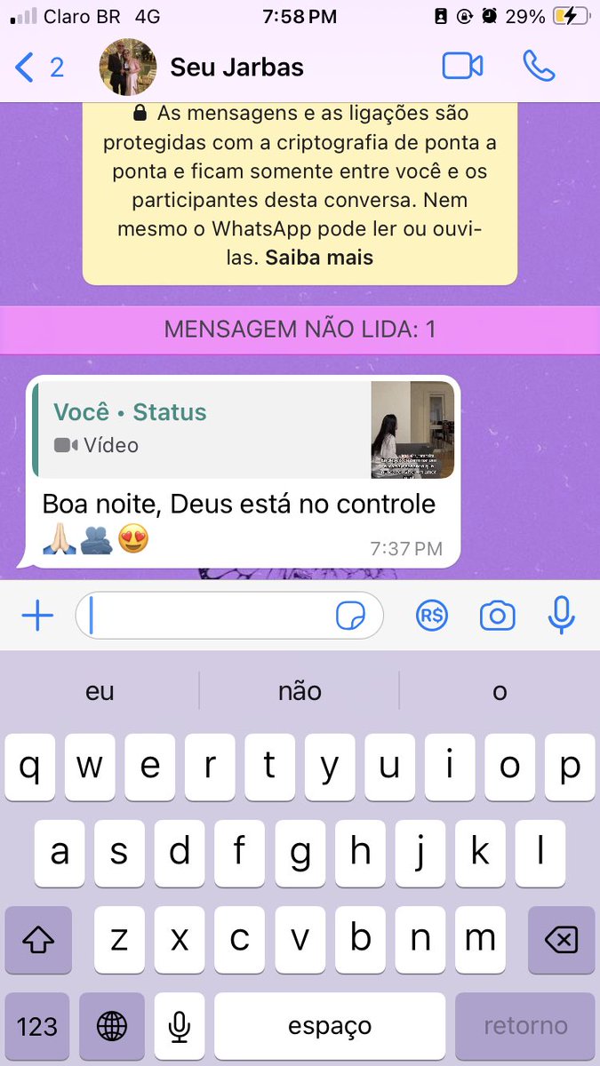 mayararohr's tweet photo. o vídeo q postei no status do whatsapp //// a resposta do senhor de 67 que trabalhava cmg 

🥰🥰🥰 amém né https://t.co/Un6jebN6cr