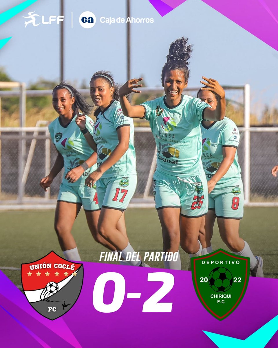 lffpanama's tweet photo. ¡DEPORTIVO CHIRIQUÍ SE LLEVA LA VICTORIA!

#UnionCocleFC 0-2 #DeportivoChiriquí

⚽️ A. Estribi, S. Casazola  

#LFF | @CajadeAhorrosPA https://t.co/HH7ovecT5n