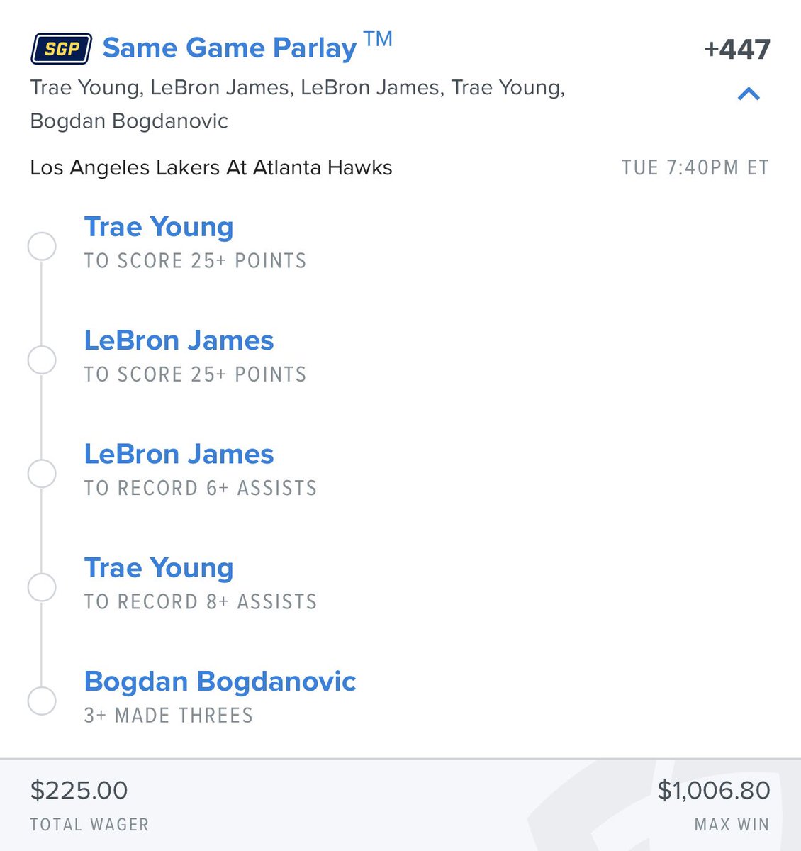 SmartPlaysDaily's tweet photo. #NBA Lakers @ Hawks SGP! 🏀 (+447)

Get all my plays -> https://t.co/a5Vdk1Ibza https://t.co/47WfJCzuRB