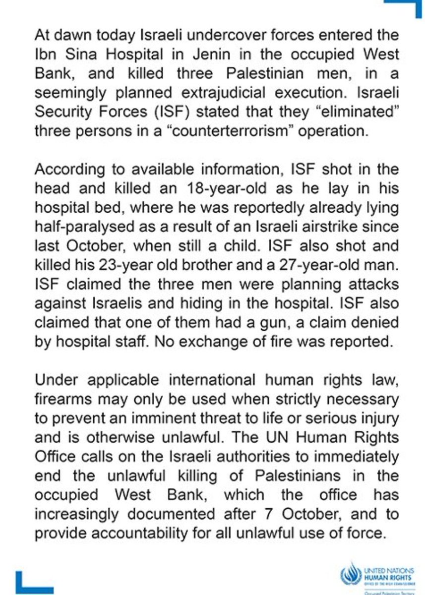 justforft123's tweet photo. Killing unarmed people is a crime.
It does not matter what the murderer thinks or believes.
If they were #terrorists then arrest and investigate.

Who says that your neighbour does not think that you are a terrorist?
#IDFTerroristArmy https://t.co/gTCK0XA2LD