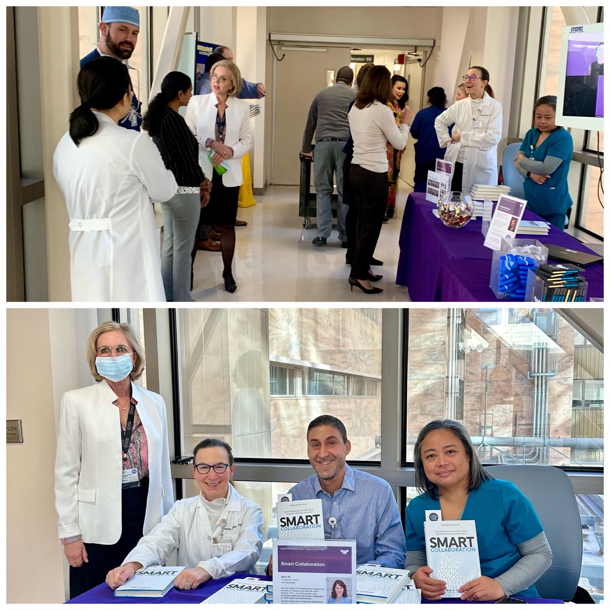 CarinHagberg's tweet photo. Wonderful way to catch up with faculty at our @MDAndersonNews CAO Pop up on Professionalism. If you haven’t read the book, Smart Collaboration, this is your chance! Another great opportunity to bring resources for discussion and collaboration! @AnneTsao2 @MaureenT5 @CrystalCWMD https://t.co/MGdmYrnrtw