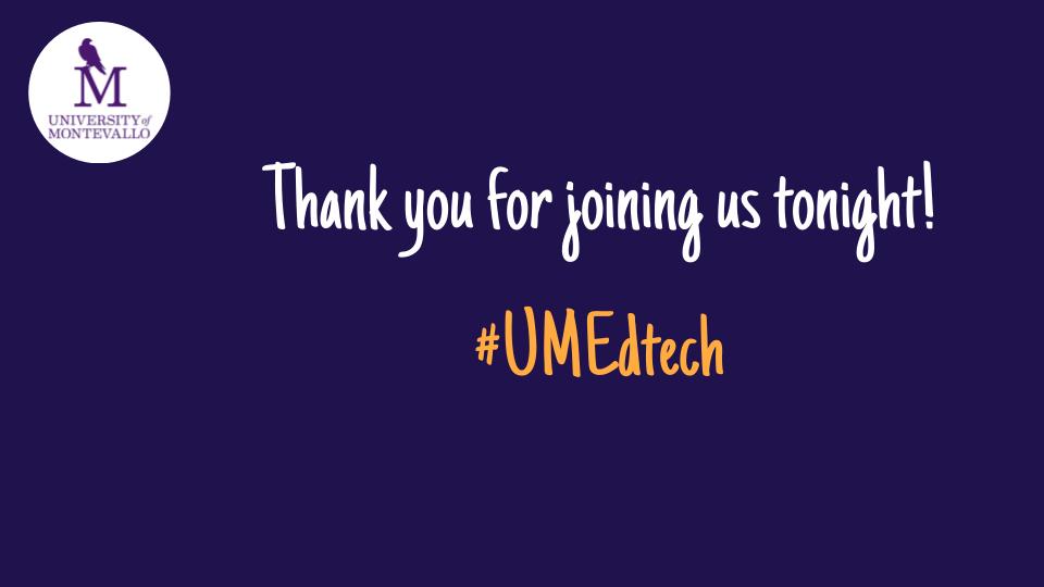 Thank you: #UMEdTech