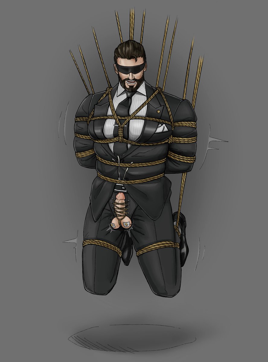Will58442878's tweet photo. Cocky businessman is subject to tight rope suspension and endless forced electro orgasm #nsfw #gayart #gayporn #kink #fetish #suit #suits #formal #suitandtie #suitandtiefun #suitfetish #suitandtiefetish #muscle #electro #menatplay #bondage #bdsm #suitbondage #shibari #objectify https://t.co/zMY5NKmPB0