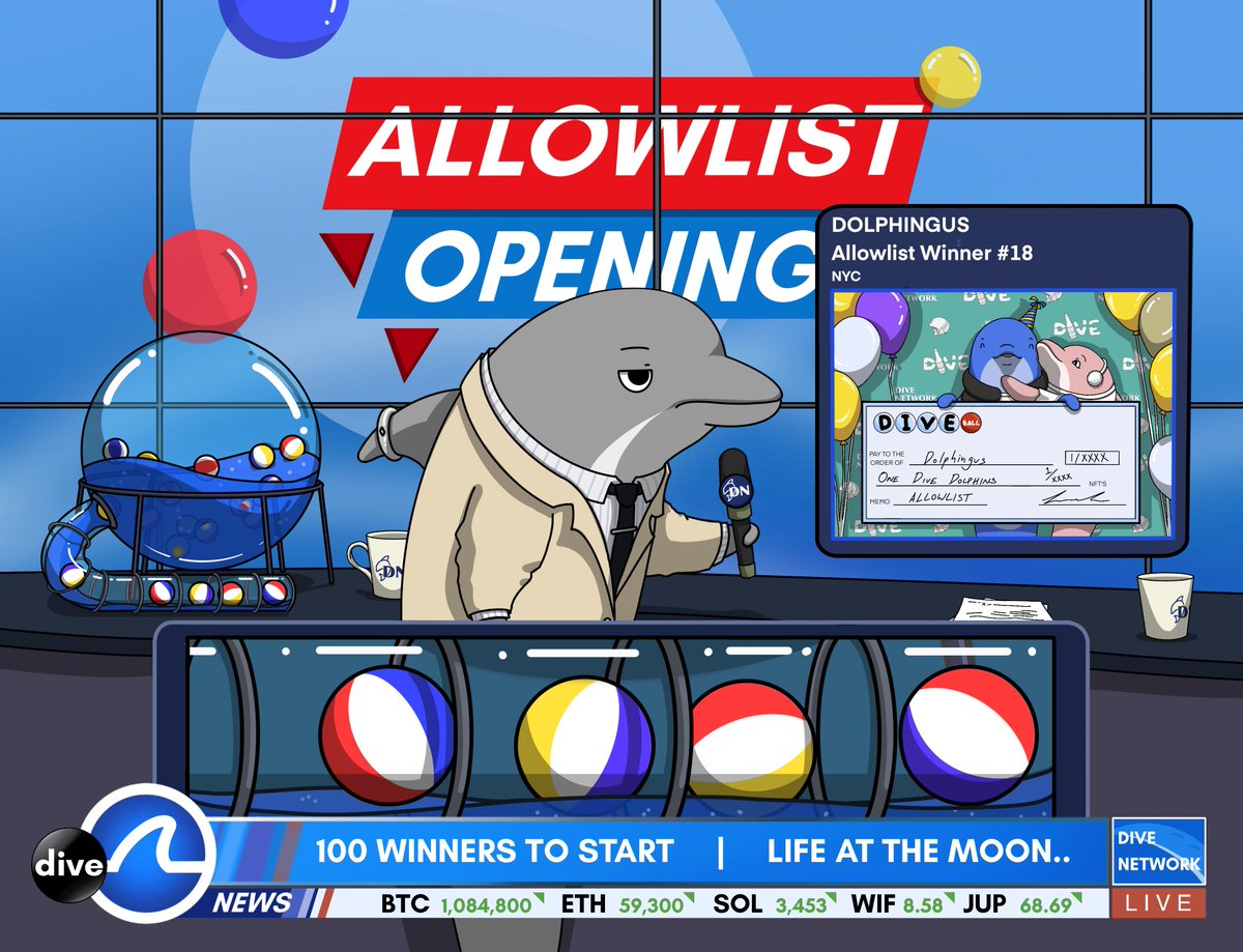 🐬 Allowlist Opening 🐬

Time to build real shit in web3

Our mission is bringing web3 closer to IRL by rewarding offchain interactions with onchain friends - starting with a bar in NYC this summer 🍻

🎟️ 100 spots
✅ Like, RT, follow, drop your SOL wallet
⏰ 72 hours

🔔 on..