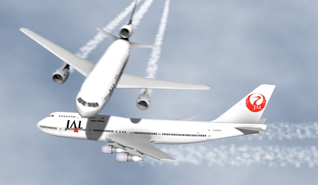 OTD in 2001: Japan Airlines mid-air incident: JAL 907 (B-747) and